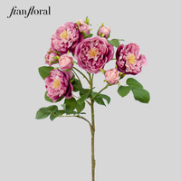 FONG IAN Usine Vente en gros en vrac Fleur de dahlia unique en plastique réaliste faite à la main Fête des mères Rouge Blanc Bleu Rose Noir Violet