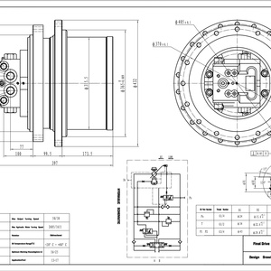 มอเตอร์ EX135รถขุด EC140ขนาด1143-01060ขับเคลื่อนสุดท้าย MAG-85VP-2400รถขุด - Product Image 3