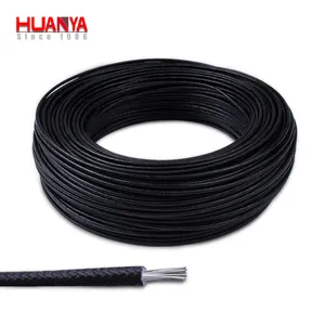Tinned Copper Filament Fiberglass Silicone Cable Heat Resistance Wire Cable Fiberglass Braided Silicone Insulated Heating Wire