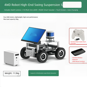 Telaio Robotico WD AI con Interazione Multimodale, Sospensioni Indipendenti a Quattro Ruote, Telecamera di Profondità, Motore ad Alte Prestazioni, ROS2 - Product Image 3