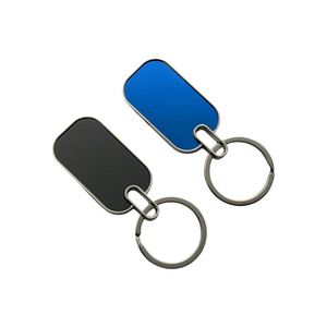 Advertising Promo Gift Metal Laser Engraving Keychain Logo Alloy <b>Key</b> Chains <b>Blank</b> Keychain Keyring Custom logo - Product Image 3