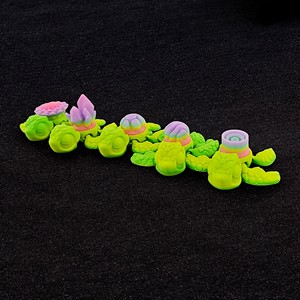 Figura de Tortuga Luminosa Impresa en 3D, Juguete Creativo de Loto Mineral, Estatua que Brilla en la Noche para Niños, Superventas - Product Image 3
