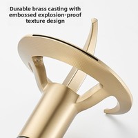Robinet de lavabo cascade moderne nordique de style américain en laiton à poignée unique avec cartouche céramique pour eau chaude et froide, idéal pour les hôtels (vente en gros)