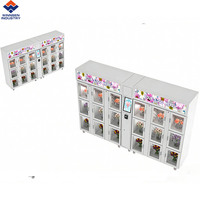 Distributeur automatique de fleurs multifonctionnel Winnsen fabriqué en Chine avec plateforme cloud à distance et double porte en verre transparent