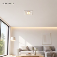 Plafonnier LED encastré orientable, spot COB carré ou rectangulaire, éclairage encastré
