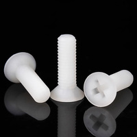 Vis métriques de haute qualité M3-M8 à embout nylon, vis de machine à tête fraisée cruciforme, vis à tête plate en plastique