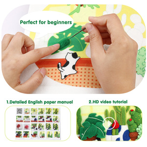 Yeni Yün Keçe İğneleme Seti <span class=keywords><strong>DIY</strong></span> Bitki Nakışı Esnek Set - Product Image 3