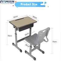 Ensemble bureau et chaise pour enfants modernes, ergonomique, hauteur réglable, confortable pour l'école, la maison, le bureau, la chambre, l'appartement