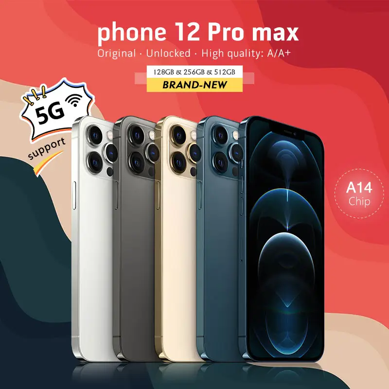 Ponsel pintar iPhone, untuk iPhone 11 12 13 14 15 Pro Max baru & bekas 4G 5G