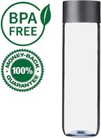 Bouteille en plastique PET personnalisable de 500 ml et 800 ml (16 oz) sans BPA pour jus et sodas, avec bouchon à vis noir – Offre spéciale à prix avantageux