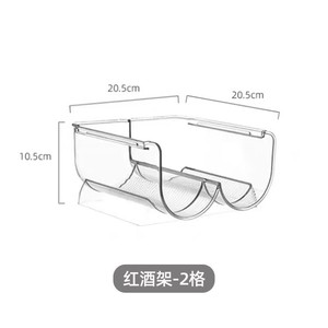 <strong>Tabletop</strong> wine <strong>Storage</strong> for Restaurant Kitchen Bar wine Cabinets 3-Bottle Clear Acrylic Wine Rack - Product Image 4