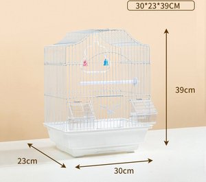 Kaplan cilt şakayık Metal kuş kafesi küçük orta ölçekli süs kuş kafesi ev yetiştiriciliği için düğme kapatma sürüngenler için - Product Image 3