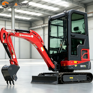 Free shipping Construction Mini Excavator 1.7ton <b>Small</b> Hydraulic Excavator Tracked Backhoe Farm Excavator mini digger excavator - Product Image 1