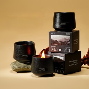 Idea de regalo de San Valentín fragante de gama alta para la decoración del hogar Núcleo de madera Aromaterapia Aceite vegetal Velas de cera de soja - Product Image 1