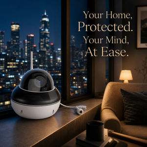 Cámara de Seguridad PTZ con WiFi, Domo para Exteriores, Luz Infrarroja, Visión Nocturna, Detección de Movimiento, IP66 Impermeable, <span class=keywords><strong>Alarma</strong></span> para el Hogar - Product Image 1