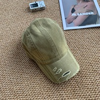 Nueva Gorra de Béisbol Vintage con Efecto Tie-Dye y Color Sólido para Hombre y Mujer