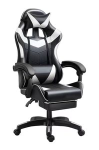 Sedia Girevole in Pelle Regolabile in Altezza con Ruote per Ufficio, Computer, Studio e <span class=keywords><strong>Gaming</strong></span>, Consegna Gratuita - Product Image 3