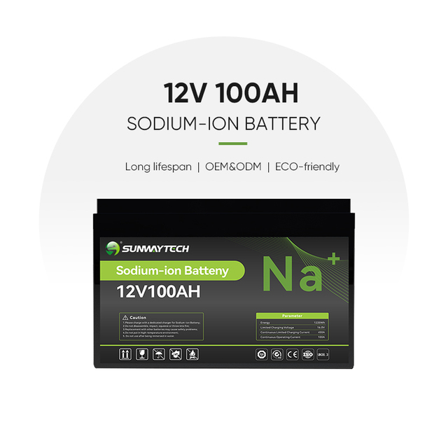 12V 100Ah Low Temp Sodium Ion Battery Pack Durable Na Cells for EV, Golf Carts & Residential Storage