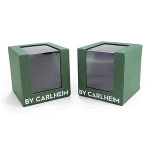 Caixa de presente com logotipo de papelão plano personalizado de luxo reciclável de fábrica 2024 caixa de presente caixa de relógio de papel personalizada para presente