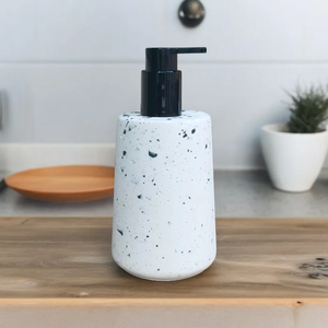 Set da <span class=keywords><strong>Bagno</strong></span> <span class=keywords><strong>Moderno</strong></span> in Cemento 5 Pezzi Fatto a Mano in Terrazzo Decorazione <span class=keywords><strong>Bagno</strong></span> Contemporanea per Casa - Product Image 2