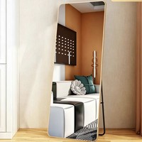 Miroir sur pied pleine longueur, idéal pour les magasins de vêtements, le streaming en direct, les armoires domestiques, la danse, l'amincissement et la essayage de vêtements