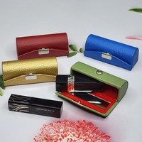 France Design FD0000211 Trousse de Maquillage et Étui à Rouge à Lèvres Portable en Cuir PU Tendance avec Miroir Intégré et Porte-clés