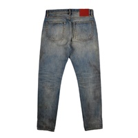 Lotfeel Haute Qualité Vintage Denim Marque Nom Designer Détruit Jeans Pantalon Hommes Stretch Selvedge Denim Jeans
