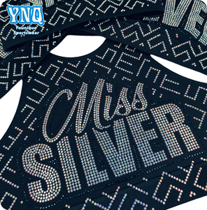 カスタムHotfixラインストーンシートダイヤモンド熱伝達カスタマイズきれいなネオンカラーTシャツラインストーンパターンカスタマイズ - Product Image 1