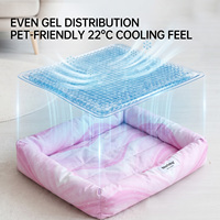Coussin rafraîchissant pour chien d'été, tapis rafraîchissant respirant pour animaux de compagnie, lit pour chat résistant aux morsures, faible MOQ, produits rafraîchissants pour animaux de compagnie, directement de l'usine