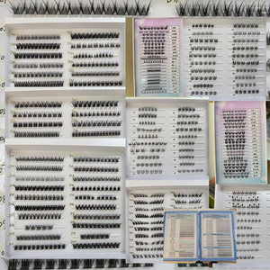 ขนตาปลอมแบบช่อ ทำมือ เนื้อนุ่มเป็นธรรมชาติ  แบบกำหนดเองได้  แบรนด์ส่วนตัว  ถาดขนตาปลอม  สไตล์ DIY - Product Image 4