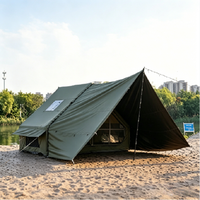 Tente de camping gonflable de qualité supérieure, une chambre, structure en acier galvanisé, revêtement PVC, résistante au vent et à la pluie, quatre saisons, anti-UV