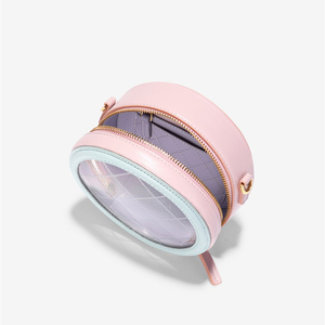 Nouvelles Filles Doux Couleur Mini <span class=keywords><strong>Sac</strong></span> À Bandoulière En Cuir PU Avec PVC Transparent Fil Classique <span class=keywords><strong>Sac</strong></span> - Product Image 5