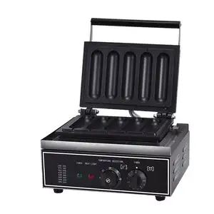 市販のホットドッグ型ワッフルマシン電気加熱焦げ付き防止ワッフル6個マシンフレンチマフィンコーン炊飯器