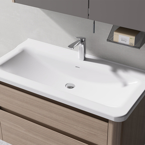 Meubles de salle de bain en MDF à fixation murale avec miroir éclairé et armoire étanche pour la maison/l'hôtel - Product Image 6
