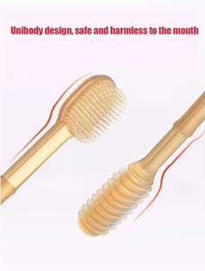 Brosse à dents en silicone pour enfants et nettoyant pour la langue pour les enfants, soins bucco-dentaires doux et sûrs pour les tout-petits - Product Image 3
