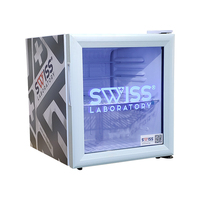 Mini-réfrigérateur portable électrique Meisda SC52 52L avec compresseur, pour usage commercial, hôtelier et domestique, idéal pour boissons et bières, avec porte coulissante.