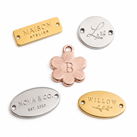 Plaque métallique personnalisée pour logo de chaussure, étiquette en métal époxy pour vêtements, sacs à main, parfums – Fournisseur d'usine, faible MOQ, échantillon rapide