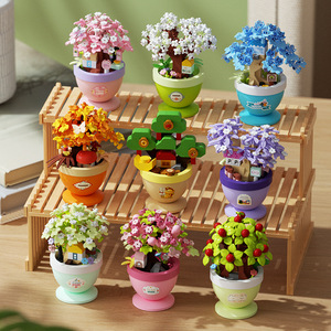 Colored Light Building Block Flower Bouquet 800+ Pieces DIY Toy For Teens <b>Model</b> <b>Kit</b> - Product Image 1