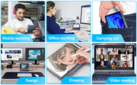 Mini-ordinateur portable OEM 8 pouces pas cher en gros, nouvelle génération HD portable 2-en-1 Intel N100 Win11 rotatif à 360 degrés pour jeux, dessin et étudiants