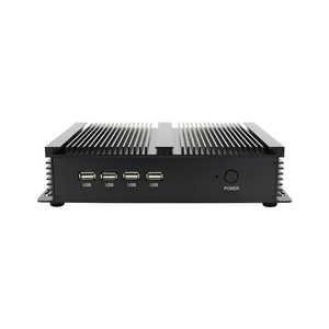 4 RS232 Com Intel Core i5 3317U/ Celeron 1037u Mini PC 8usb VGA + HD Dual Lan yên tĩnh Máy tính để bàn máy tính công nghiệp Tiny PC - Product Image 1
