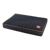 Venta de fabricación, colchón para perros personalizado, tumbona rectangular elegante de Inglaterra, cama para mascotas para perros, funda extraíble lavable, cama para perros
