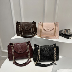 Bolsos de Cadena de Un Solo Hombro para Mujer, Novedades de Moda 2025, con Cierre de Cremallera, Diseño de Tela Lujosa para Otoño y Primavera - Product Image 1