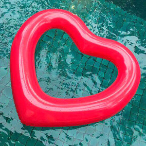 Inflatable hình trái tim bơi vòng nổi hồ bơi cho người lớn mùa hè nước đồ chơi - Product Image 4