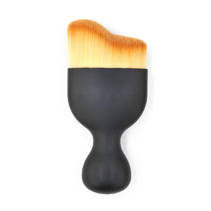 Brocha de Maquillaje en Forma de Herradura, Brocha de Base de Lana Suave con Diseño de Onda, Brocha con Salida de Aire, Soporte para Brocha, <span class=keywords><strong>Mango</strong></span> de Plástico con Logotipo Personalizado - Product Image 5