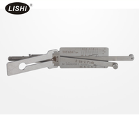 Outil de décodage automatique Lishi 2 en 1 pour véhicules Toyota avec allumage Toy43AT en acier inoxydable, serruriers automobiles professionnels