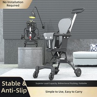 Poussette bébé pliable légère 360 °   Poussette de voyage bidirectionnelle pour tout-petits