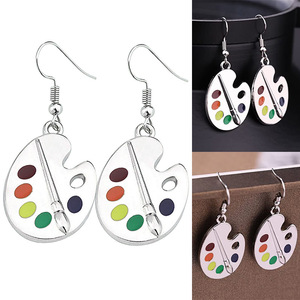 Orecchini Pendenti con Palette di Colori per Donne, Accessori di Moda Creativi per Uso Quotidiano - Product Image 5