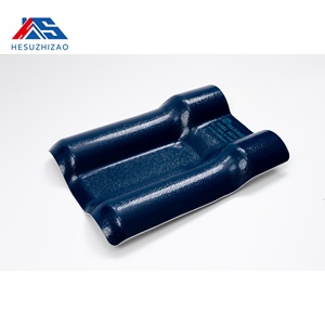 Tuiles <span class=keywords><strong>de</strong></span> <span class=keywords><strong>toiture</strong></span> en résine synthétique ASA bleu saphir légères, style carreaux émaillés, pour la rénovation <span class=keywords><strong>de</strong></span> toitures anciennes - Product Image 2