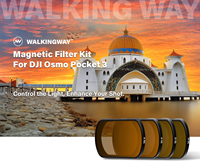 Filtre magnétique OEM d'usine, filtre ND (ND8/16/32/64/256 disponibles) pour accessoires de caméra sportive DJI Osmo Pocket 4/3
