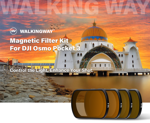 Factory OEM Magnetic Filter ND Filter (ND8/16/32/64/256 Available) for DJI Osmo Pocket 4/3 Sports Camera Accessories